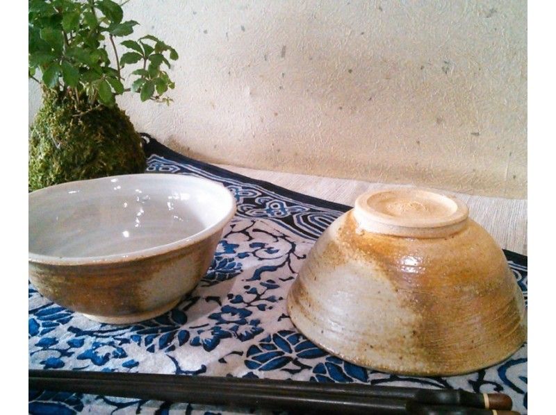 ときがわ町の陶芸体験、完成した器の作品