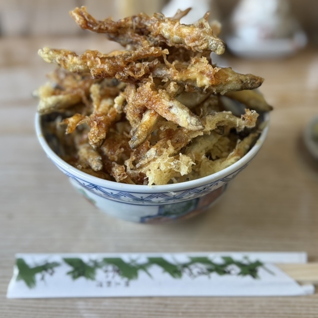 郷土料理奈辺久のわかさぎ天丼