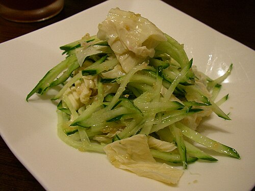 和み茶屋の生ゆばサラダ