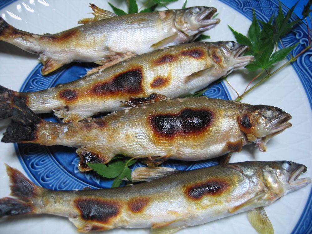 お食事処 なんたいの中禅寺湖産ヒメマス塩焼き