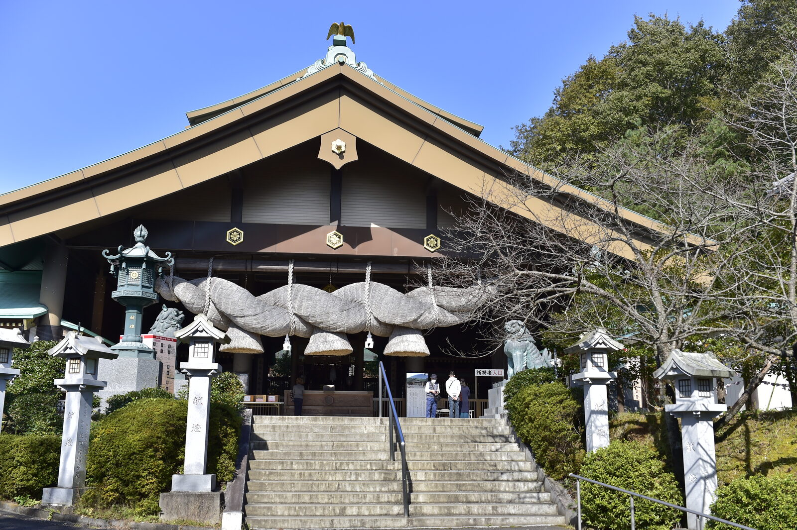 常陸国出雲大社の拝殿正面
