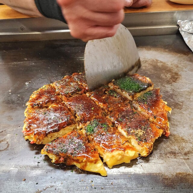 京祇園ねぎ焼 粉の料理