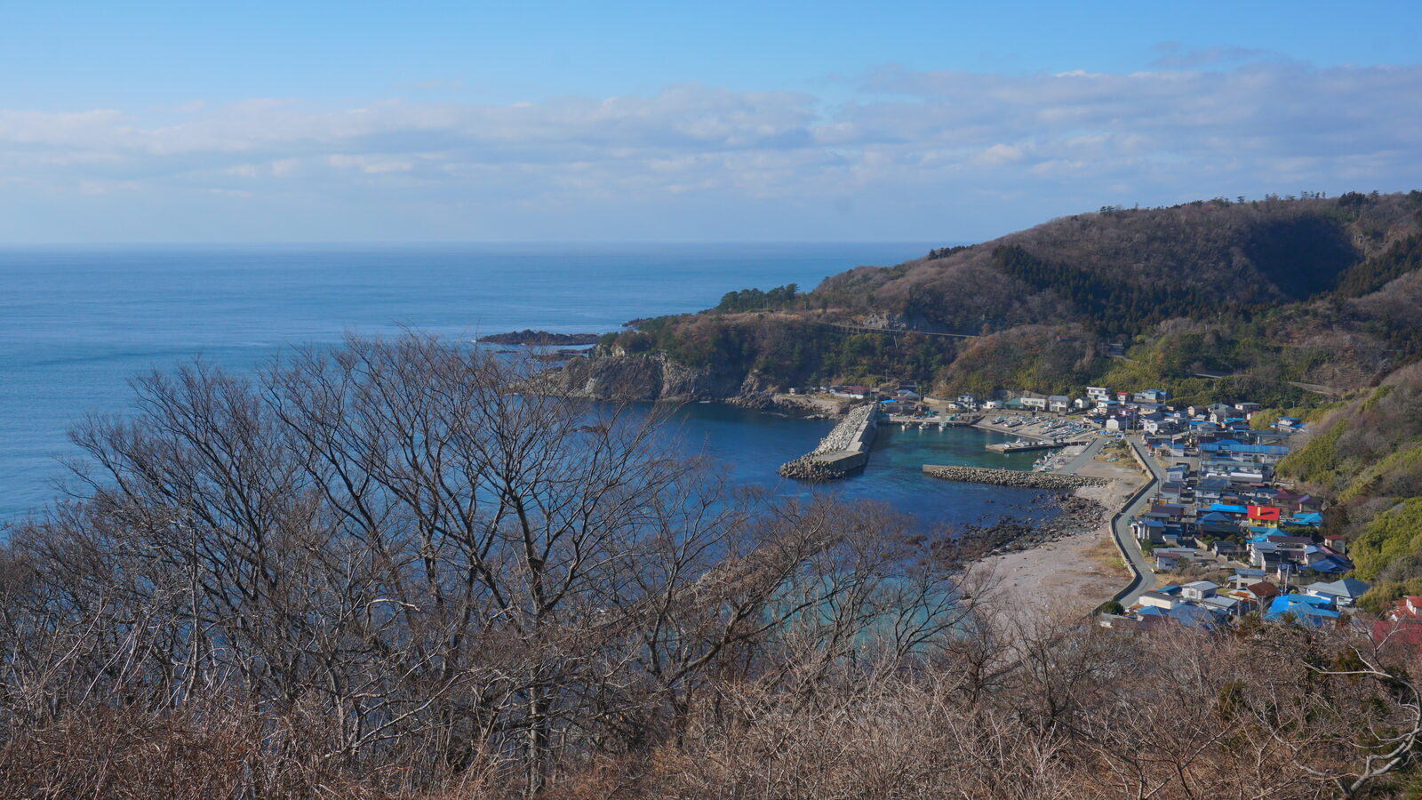加茂青砂地区の海岸風景