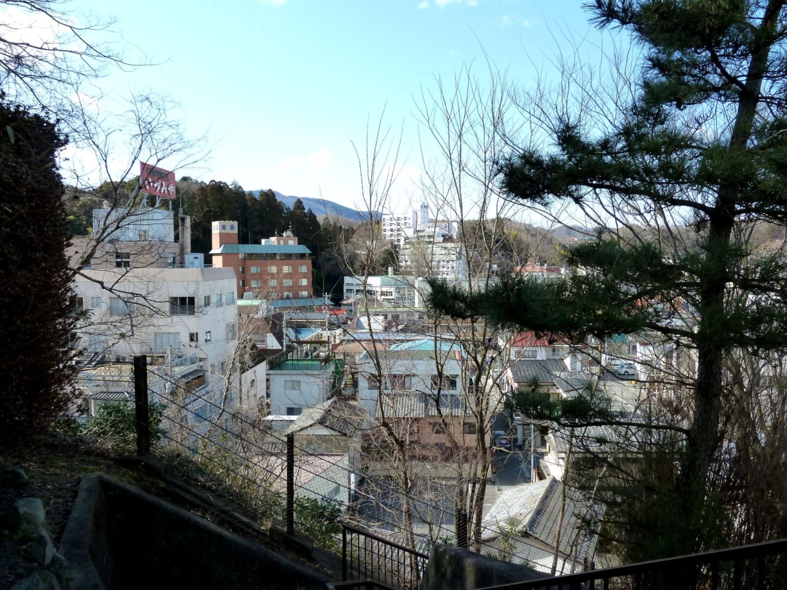 いわき湯本温泉の温泉街の様子