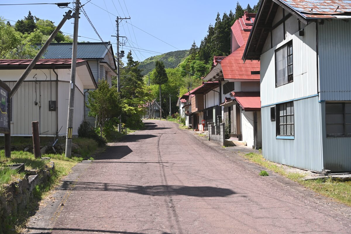 上戸沢宿の古い街並み