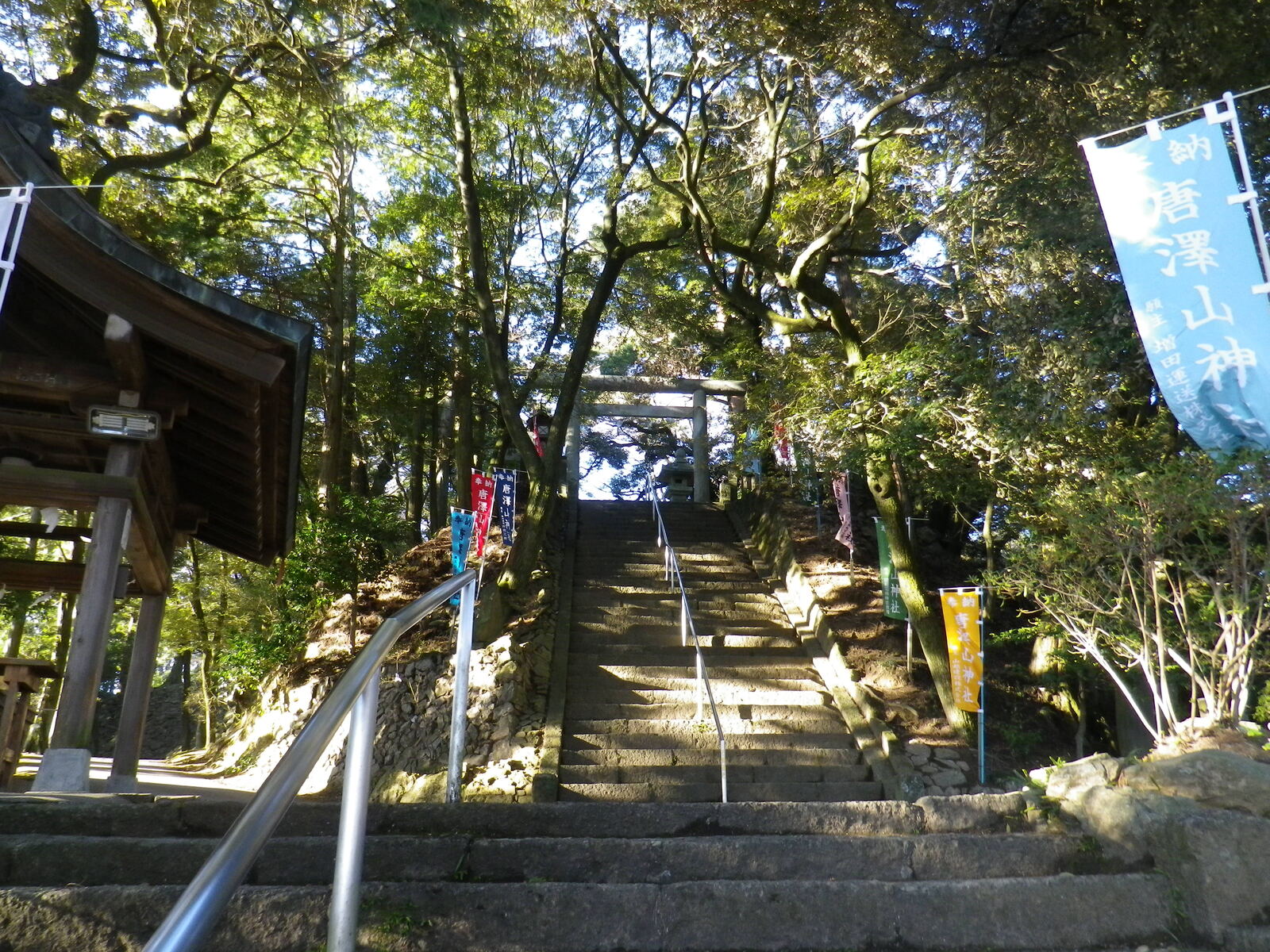 唐沢山城本丸跡に鎮座する唐澤山神社の社殿