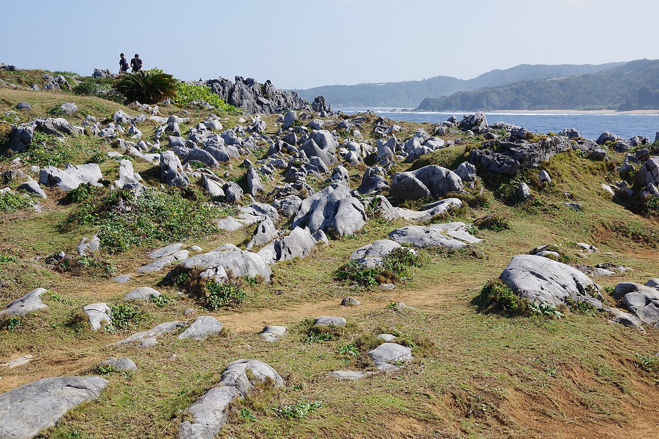 辺戸岬の断崖と海