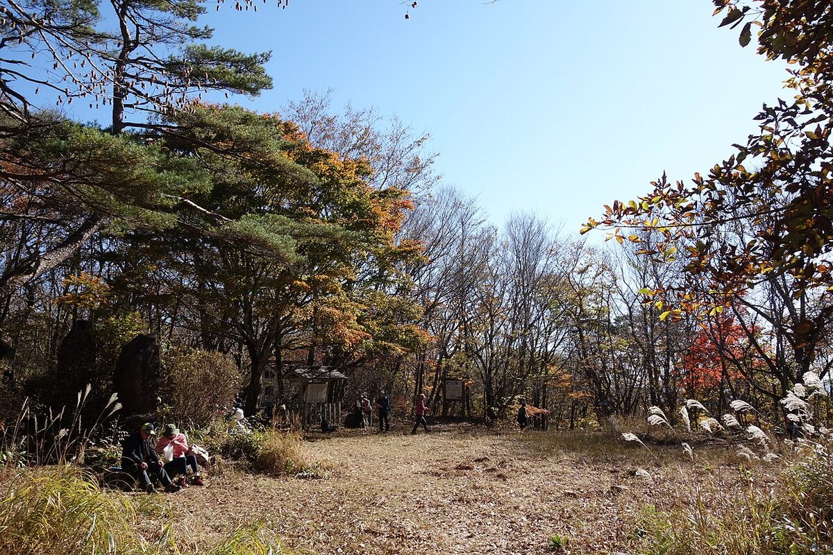 霊山城跡の広場