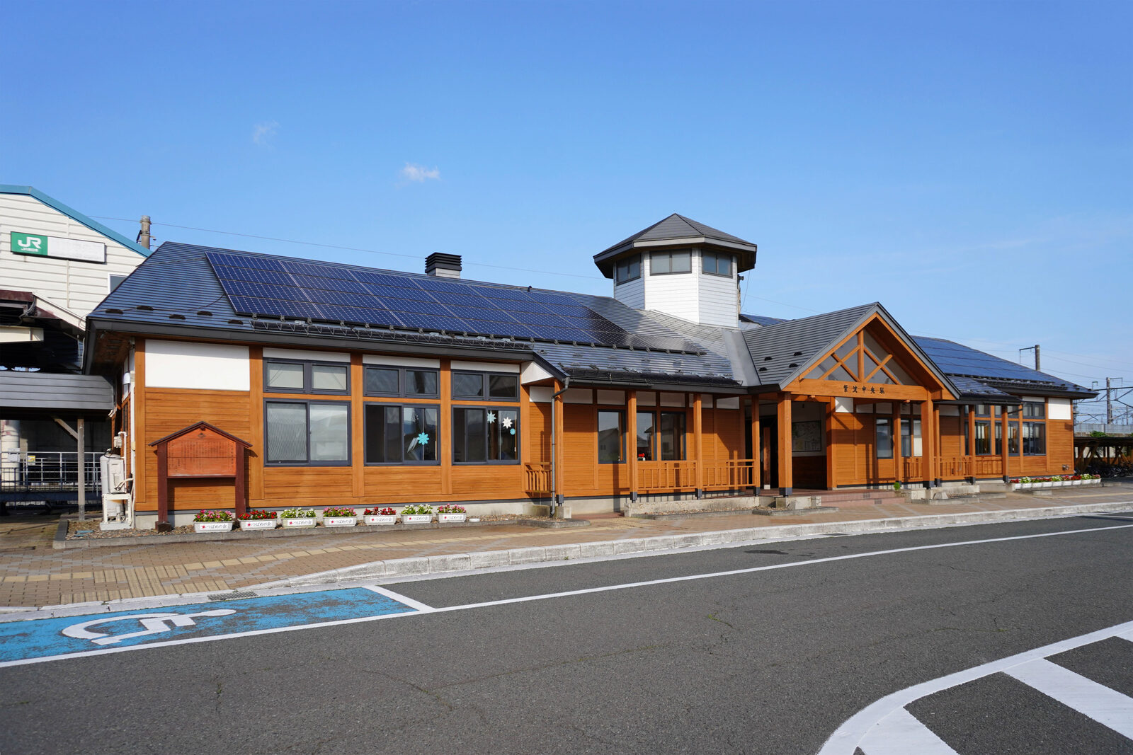 紫波中央駅前のオガールエリア