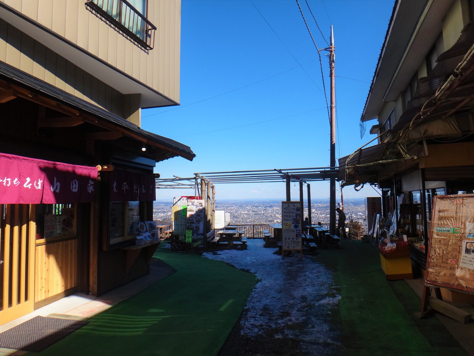 太平山神社展望台から栃木市内を望む眺め
