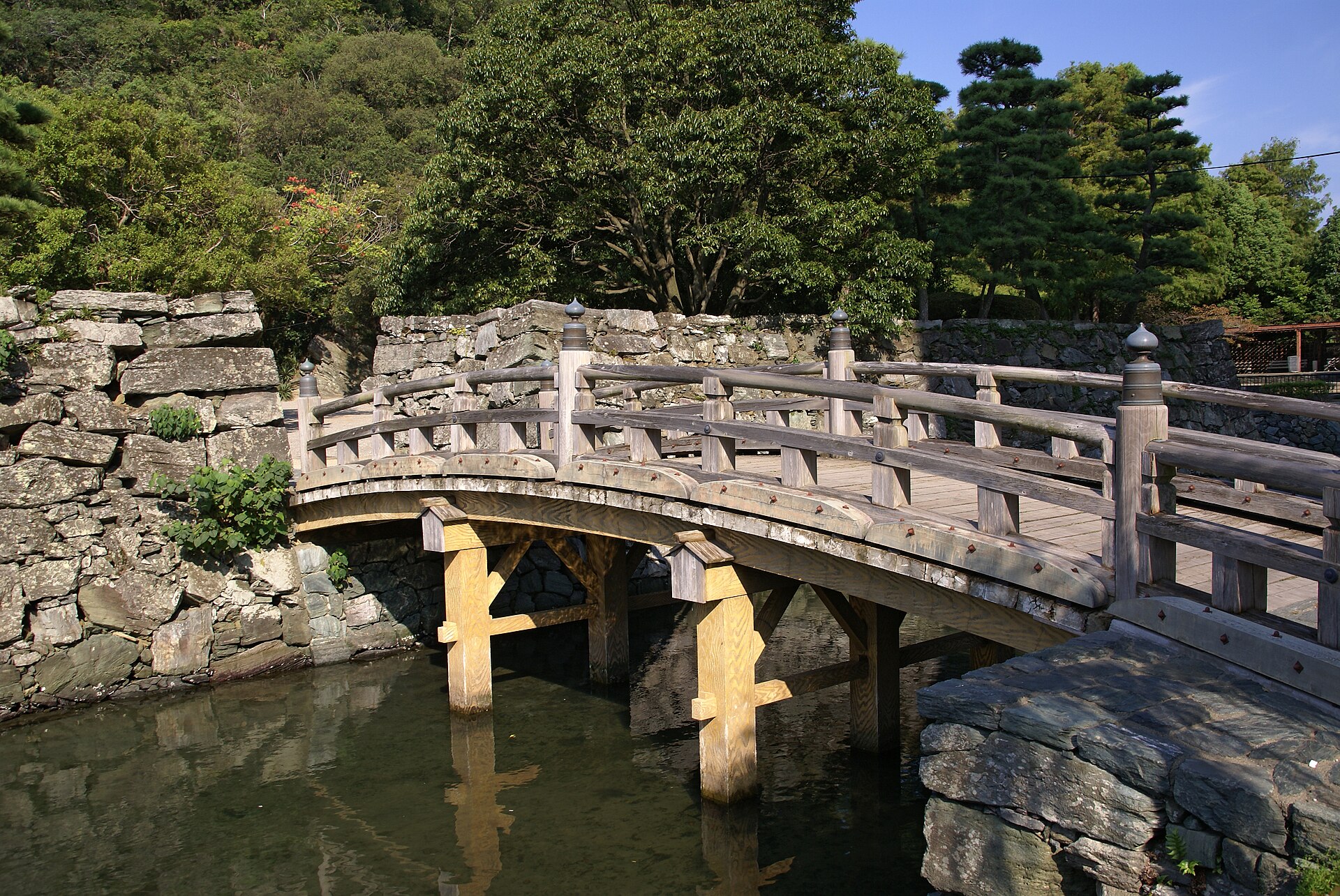 徳島城跡の石垣