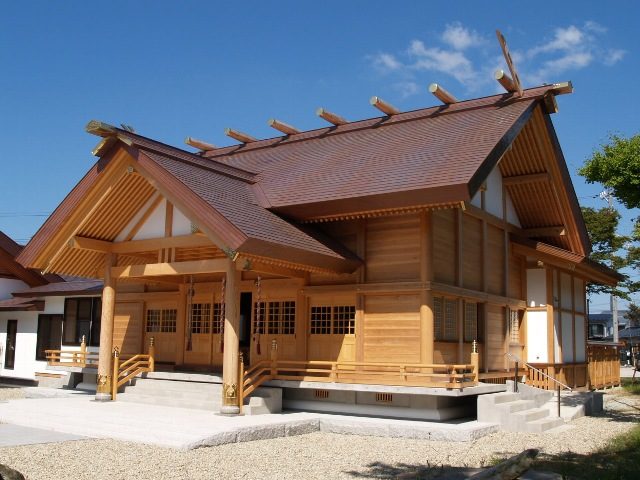 土崎神明社の拝殿