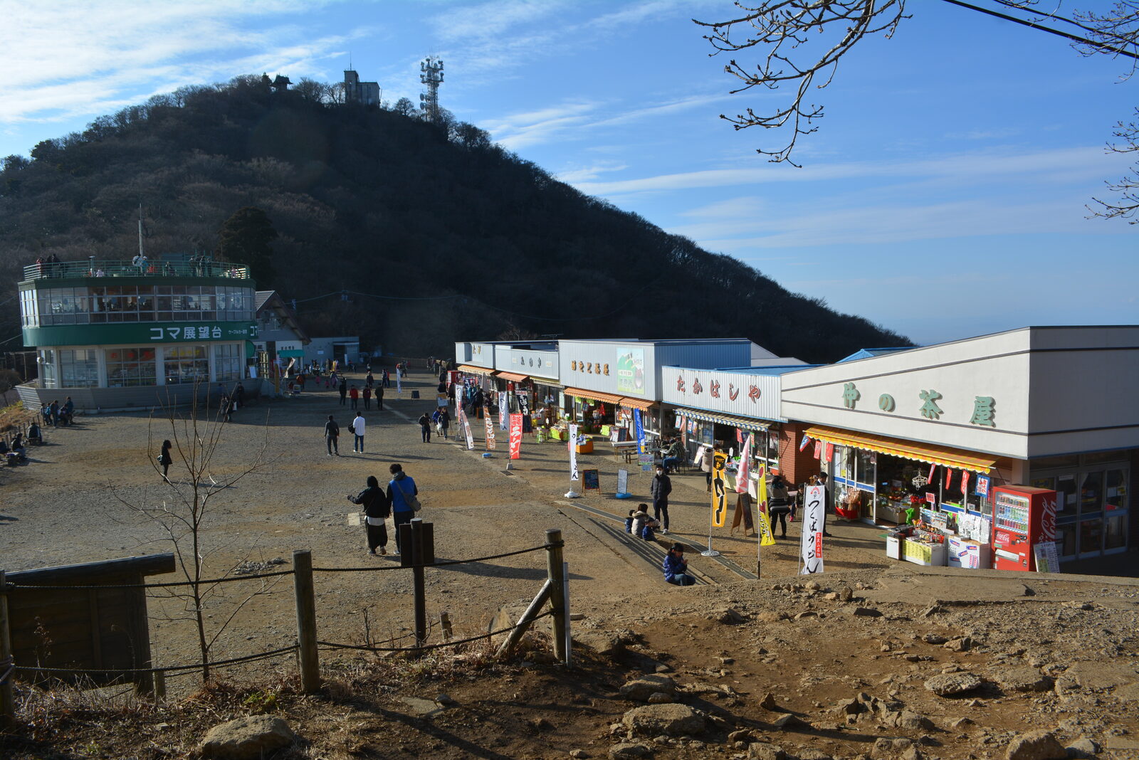 筑波山御幸ヶ原、男体山と女体山の間に広がる鞍部