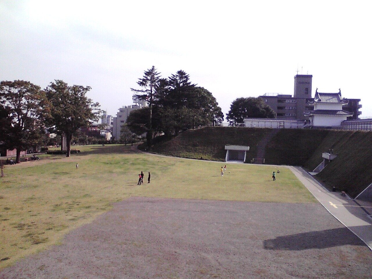 宇都宮城址公園の園内の様子
