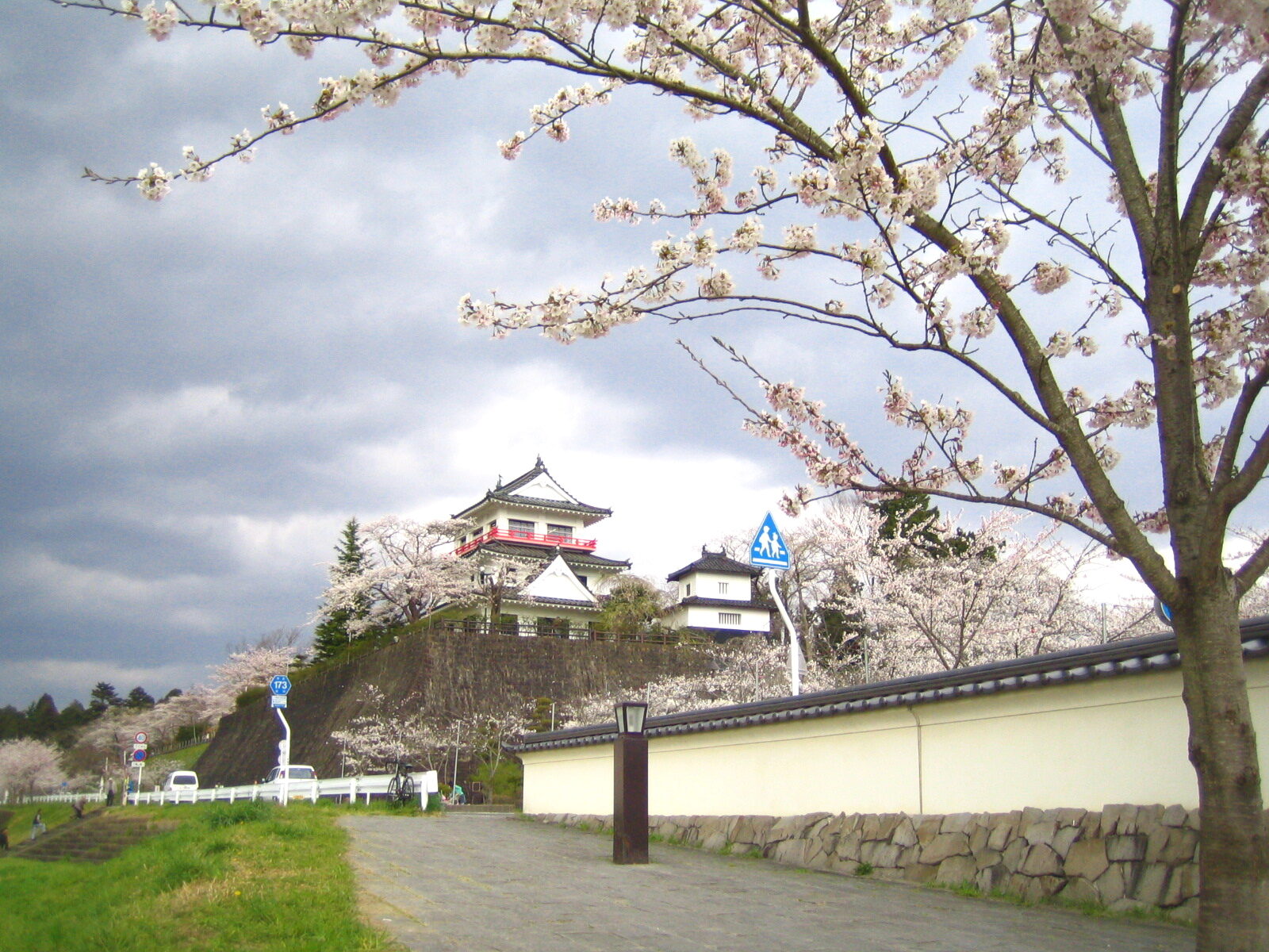 城山公園(涌谷城跡)の様子