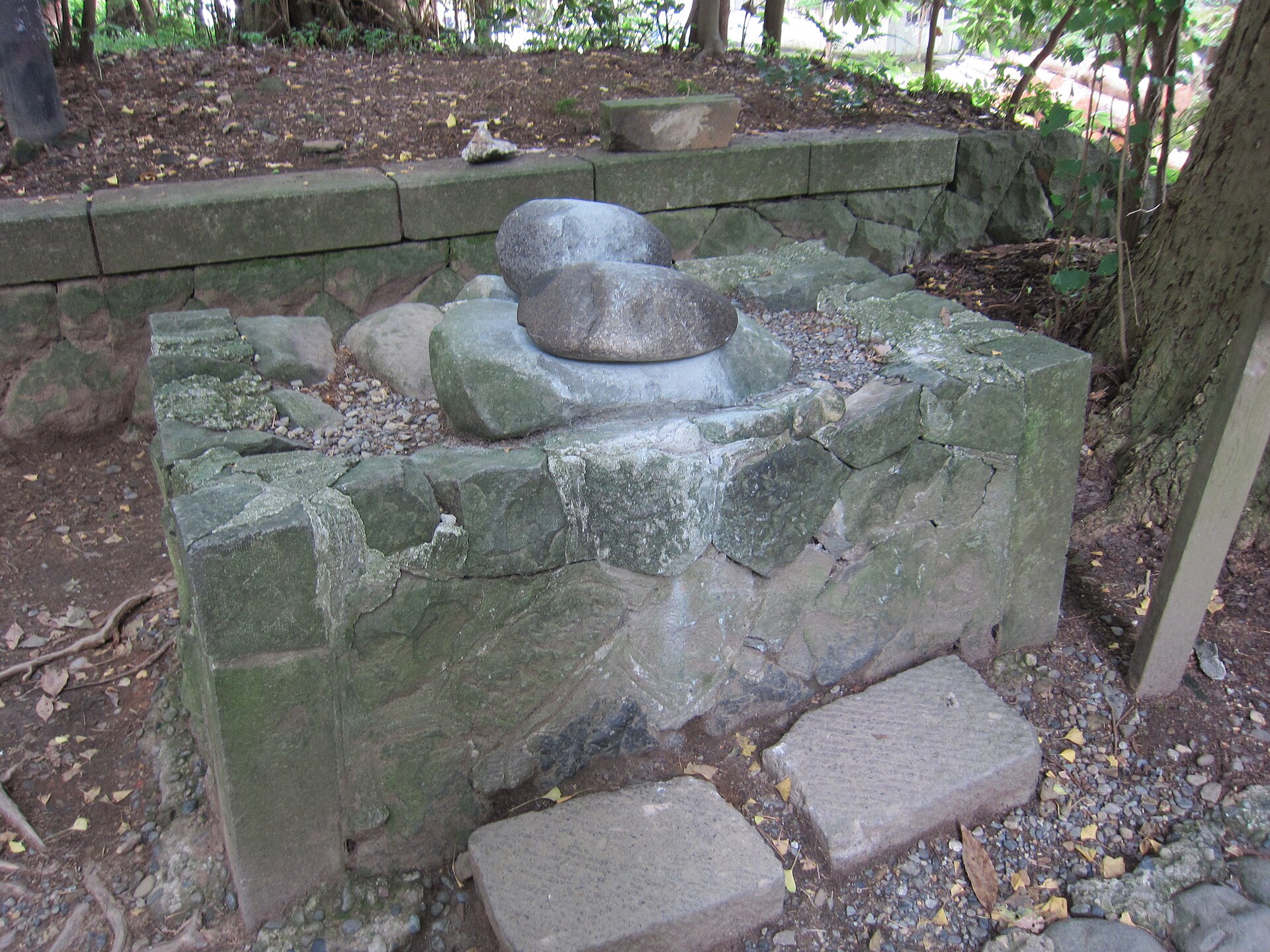 彌彦神社の火の玉石