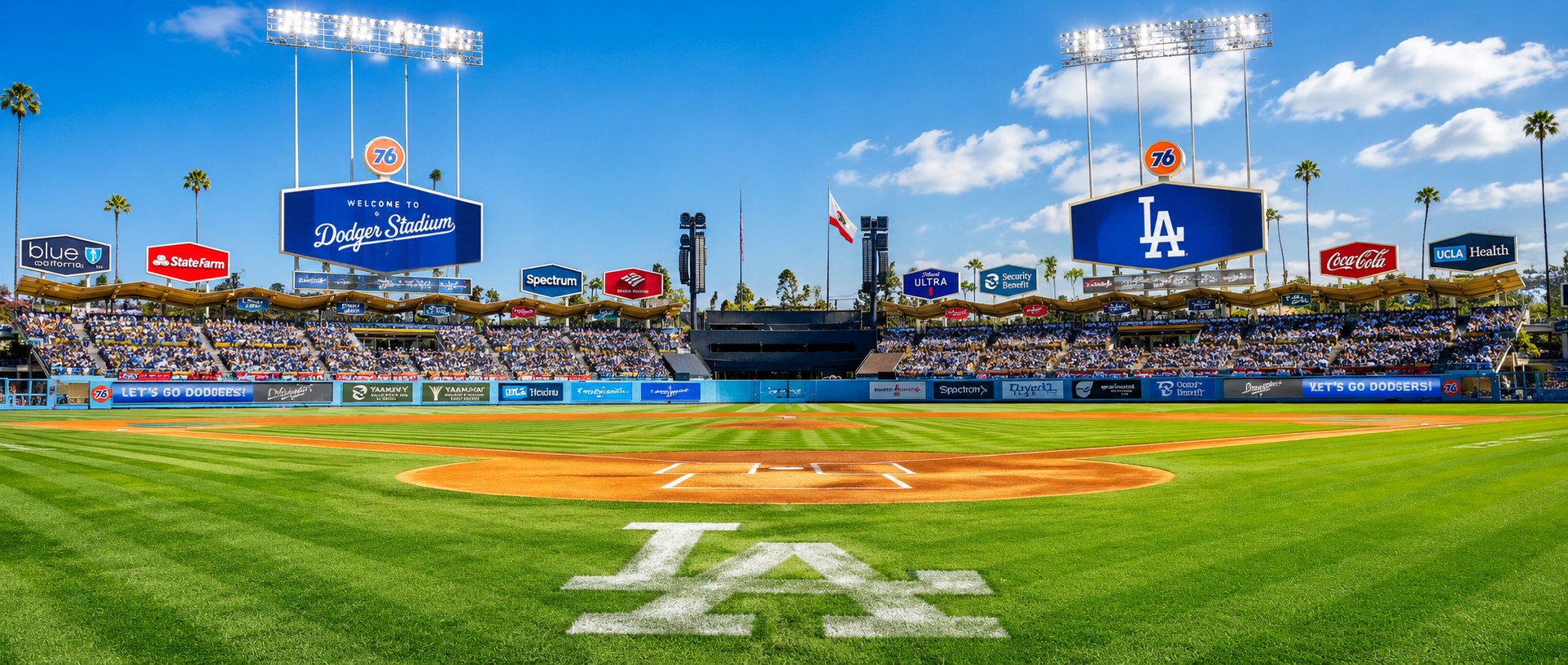 ドジャースタジアムの球場全景イメージ