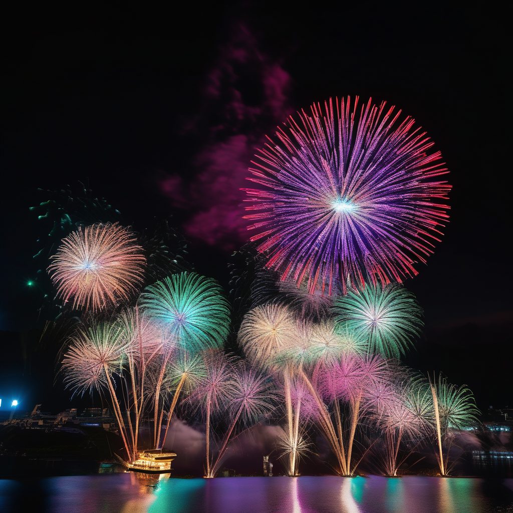 巴川金魚花火のイメージ