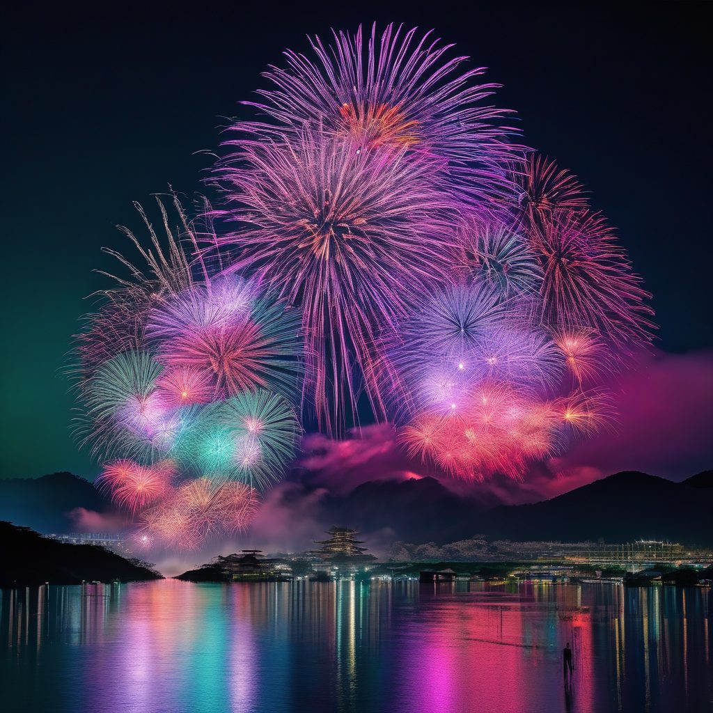 知立よいとこ祭り打ち上げ花火のイメージ