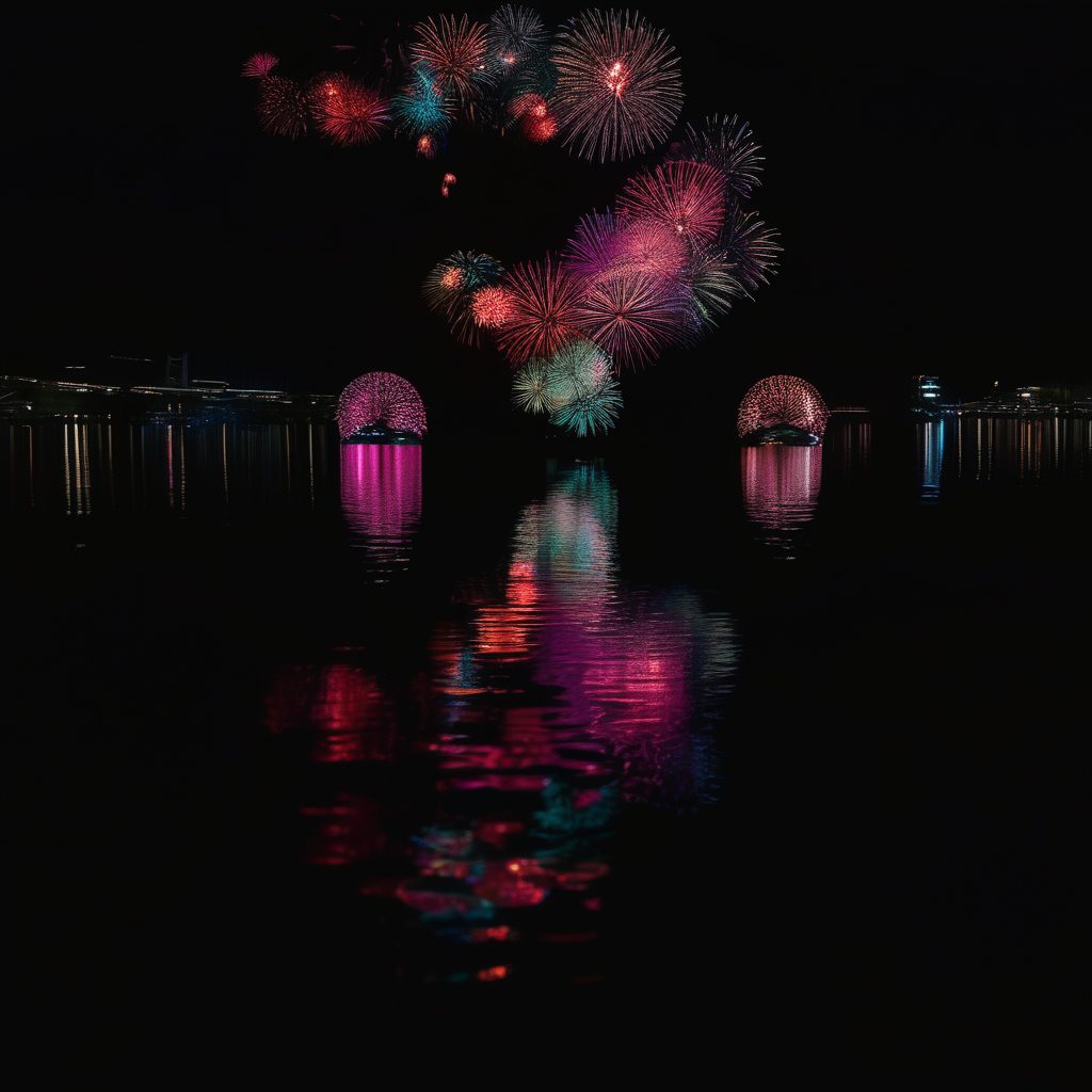 ながくて夏フェス花火打ち上げのイメージ