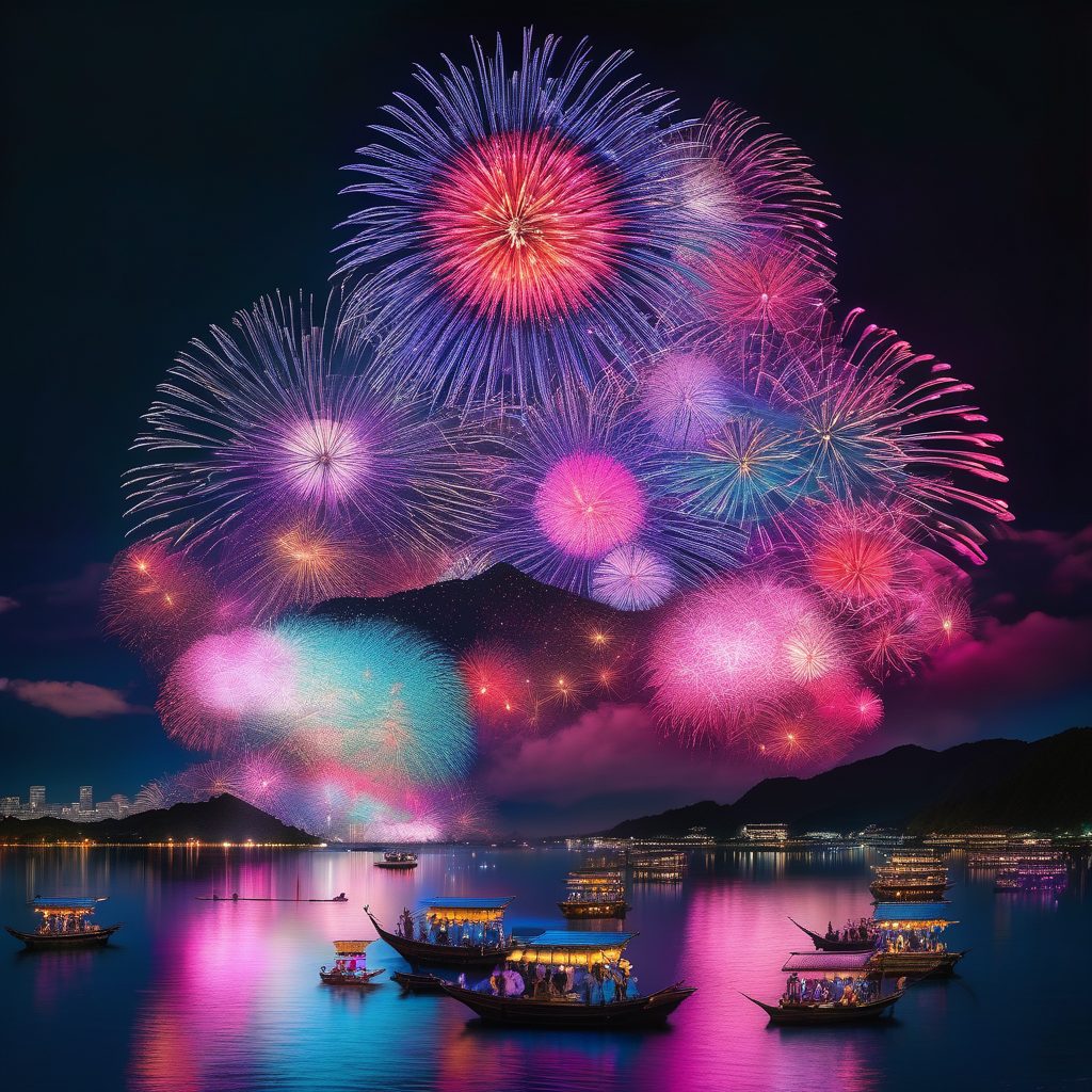 三河湖花火のイメージ