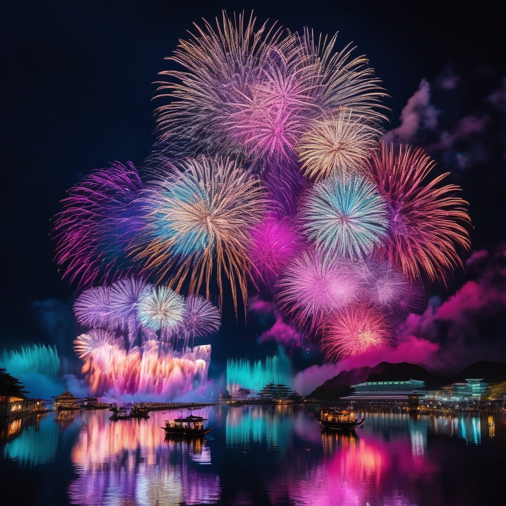 秋葉神社祭奉納花火のイメージ
