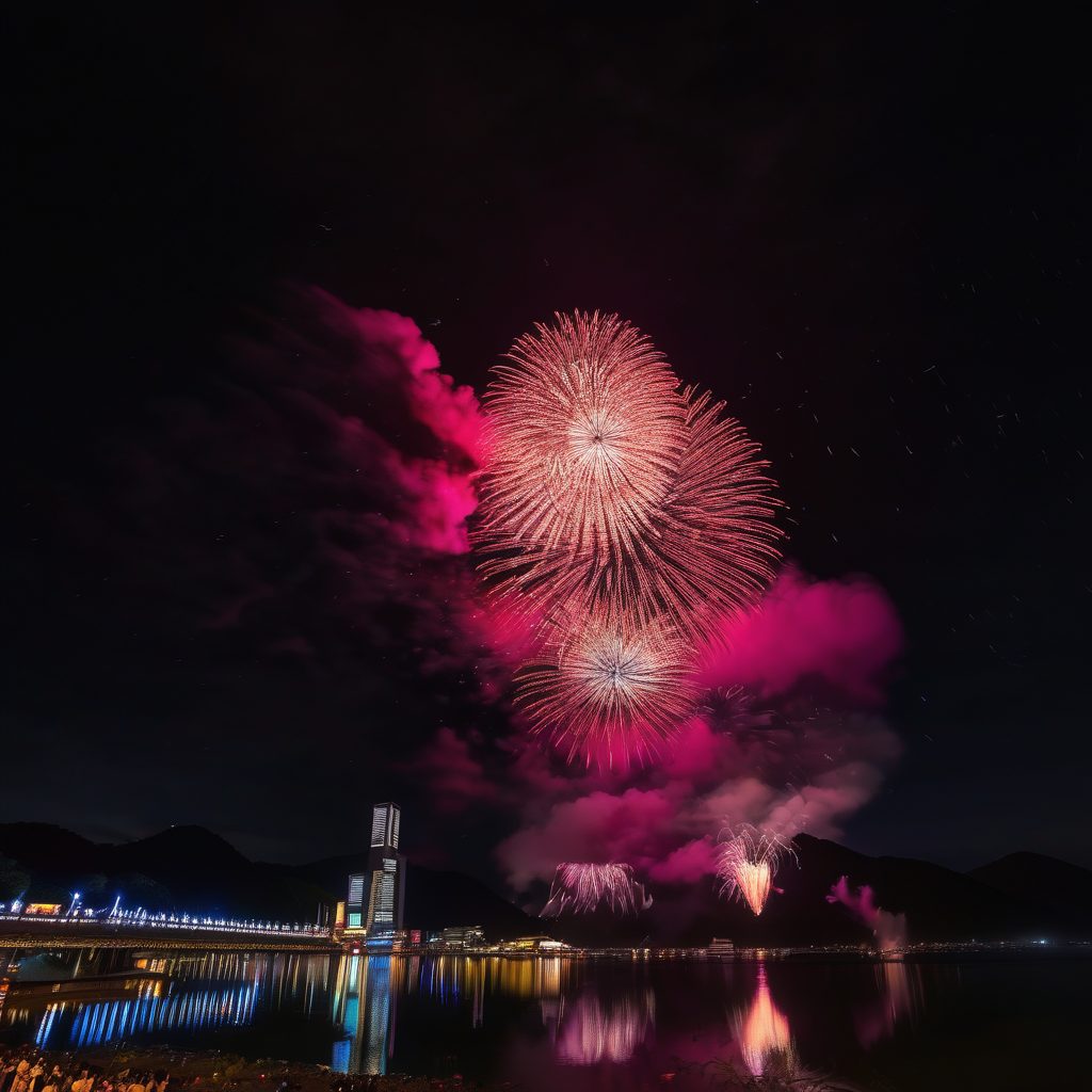 ゆかい村海鮮どんぶりまつり福運招来ゆかい村花火のイメージ