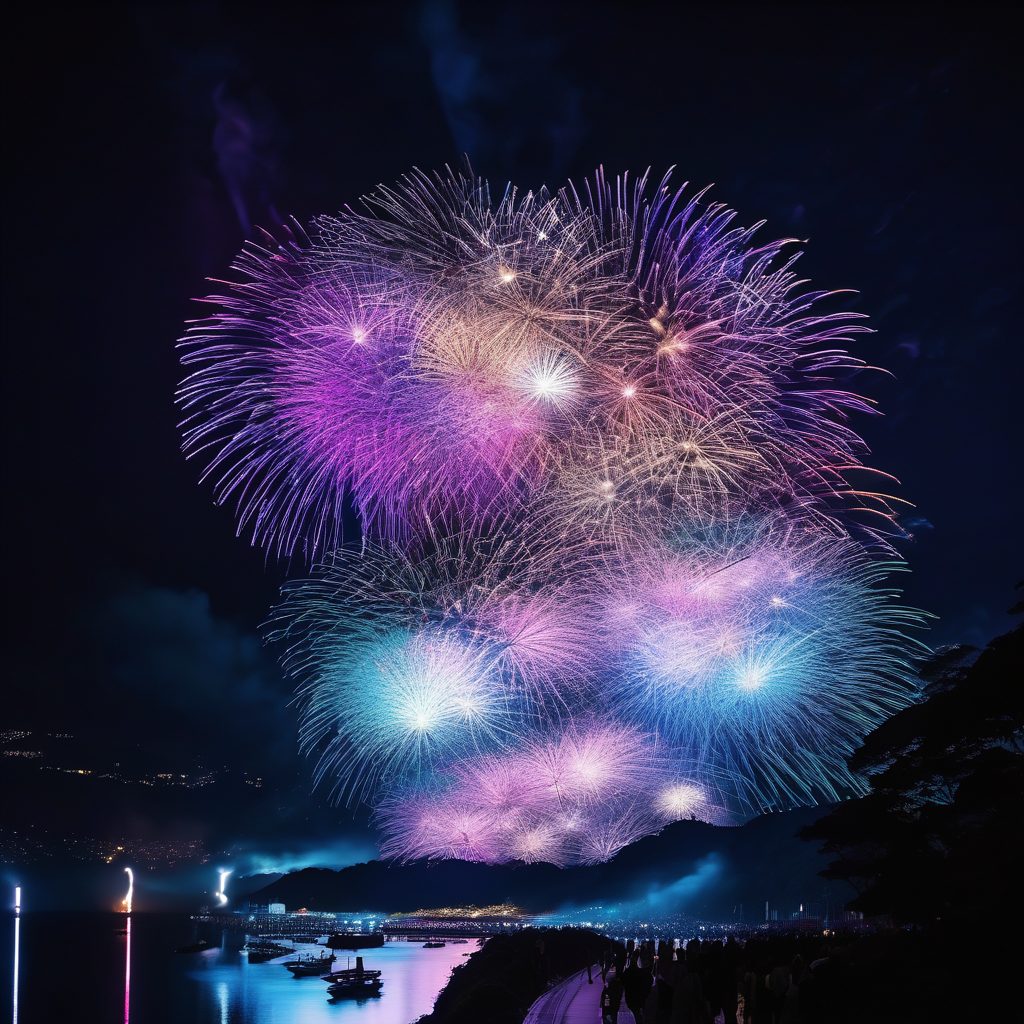 誕生寺灯籠流し灯籠花火のイメージ