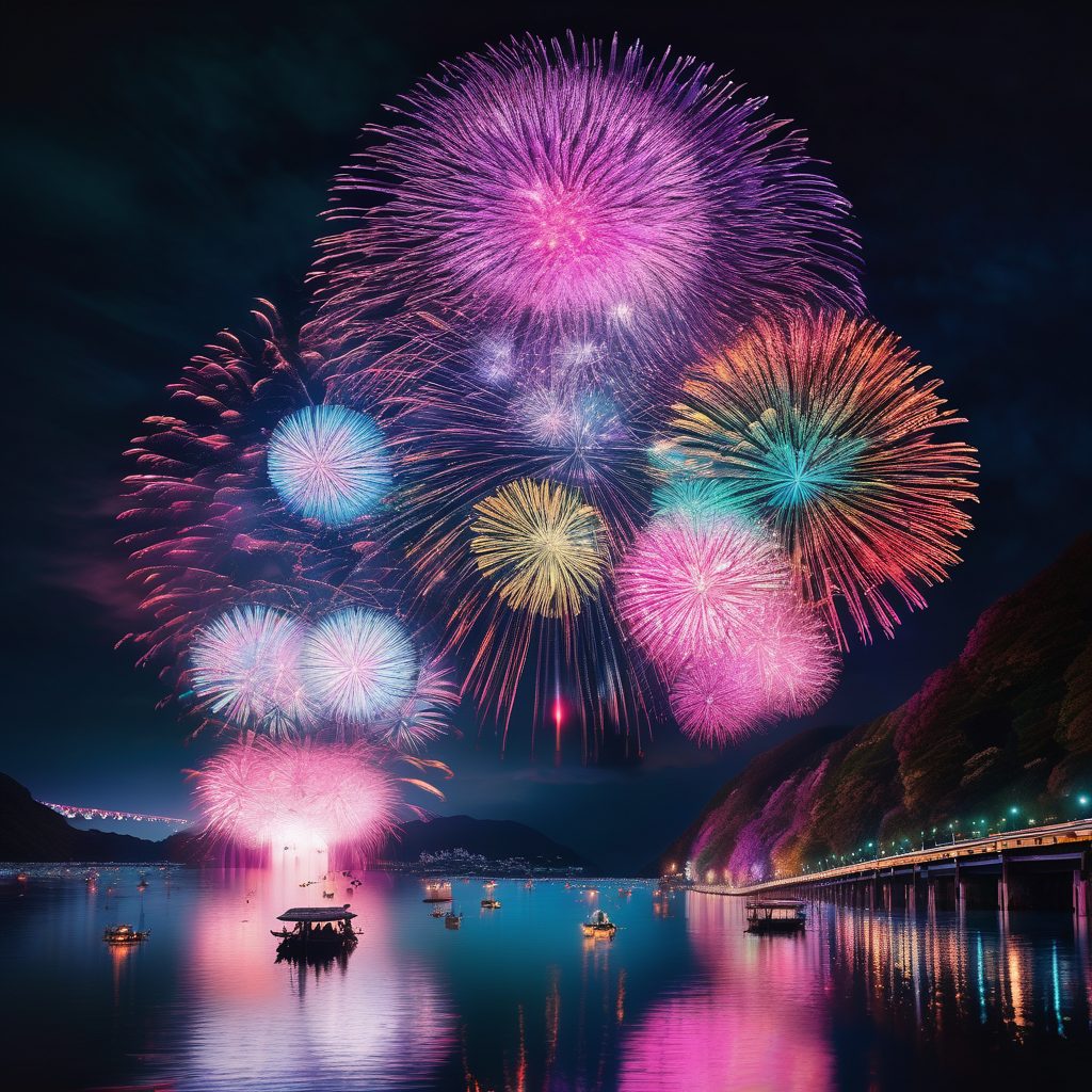 吉田町夏祭り打ち上げ花火のイメージ