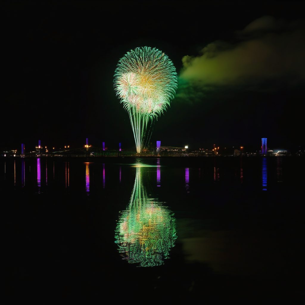 第77回 とうろう流しと大花火大会のイメージ