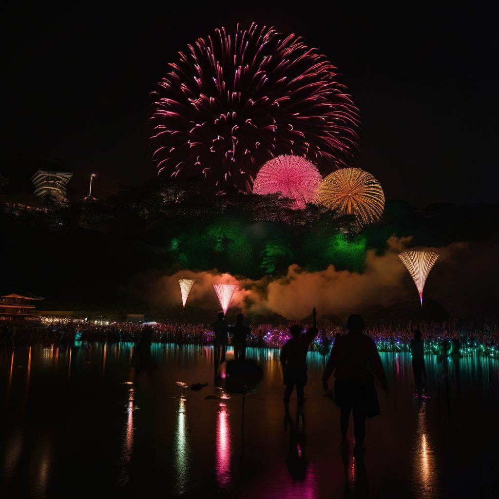 飯塚駐屯地夏祭り打ち上げ花火のイメージ