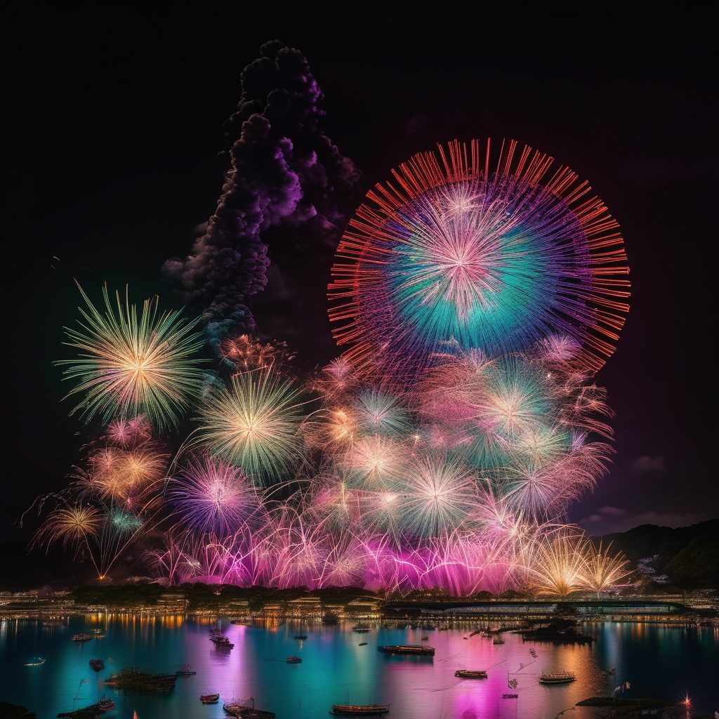 まつりみなみ花火打ち上げのイメージ
