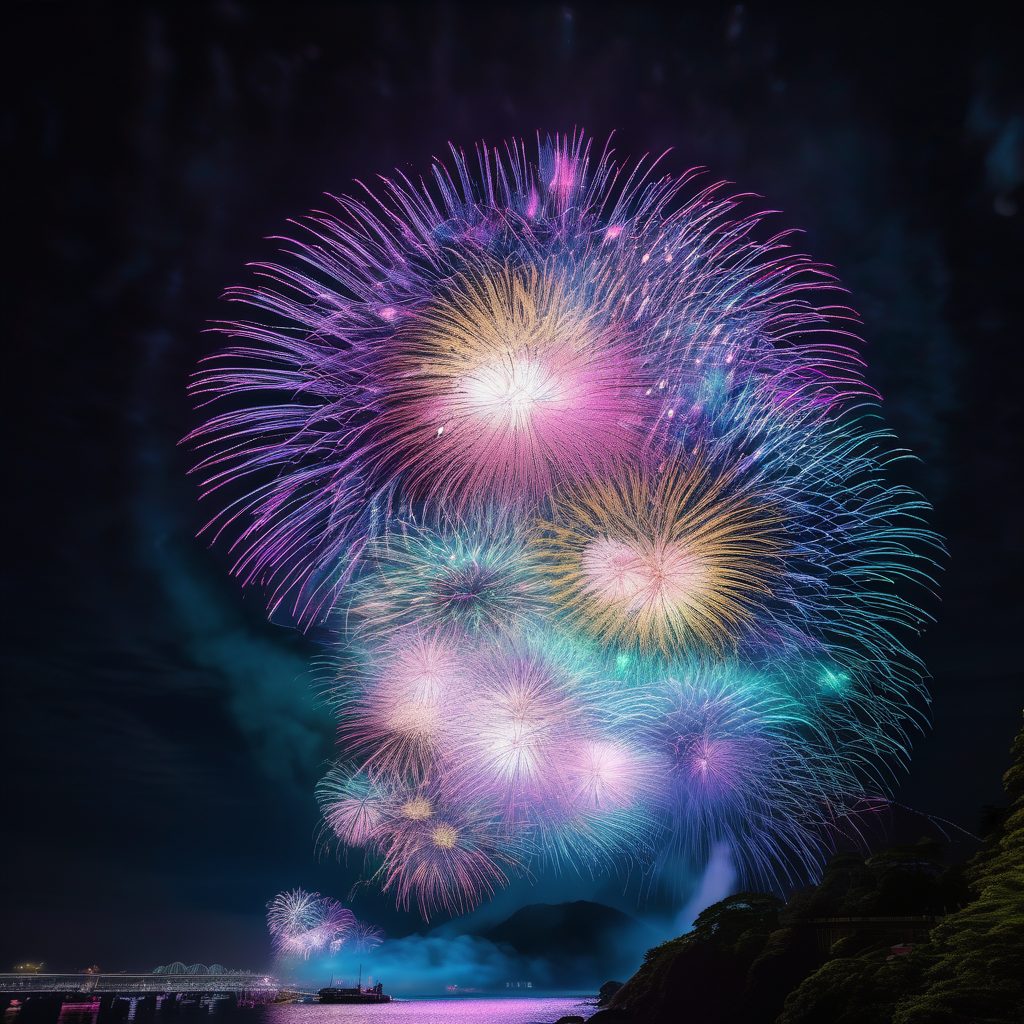 浅川の花火のイメージ