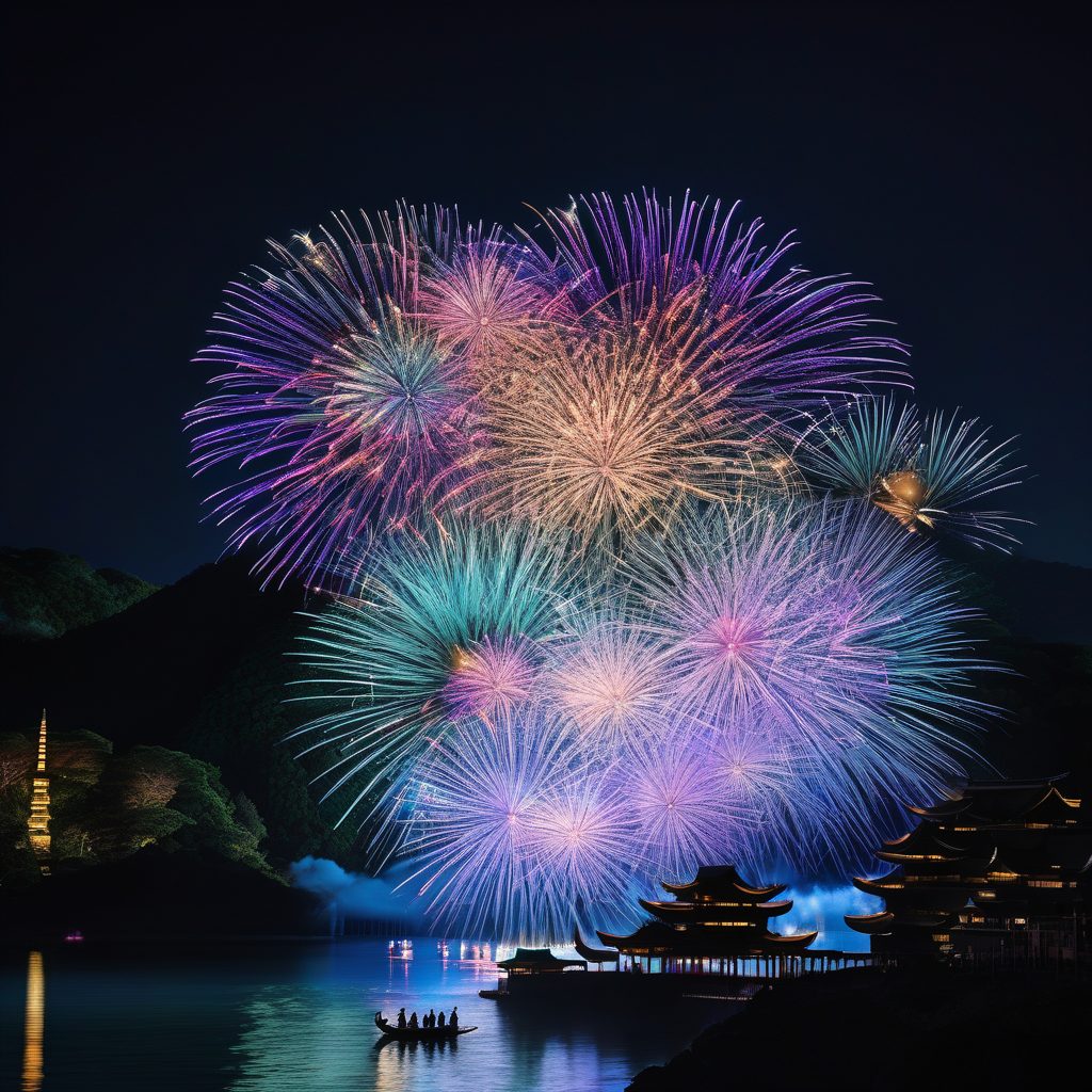 なつ祭りinおおくま打ち上げ花火のイメージ