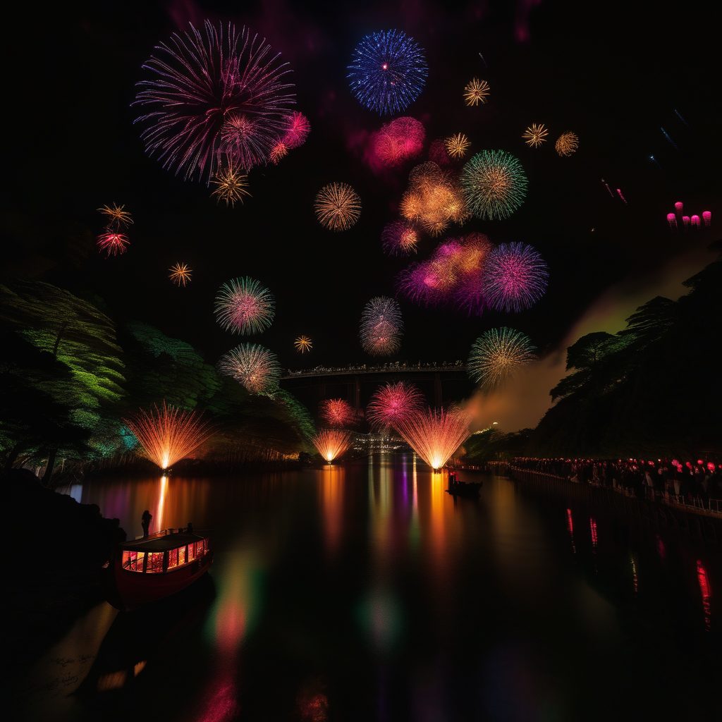 かしもの夏まつり花火打ち上げのイメージ