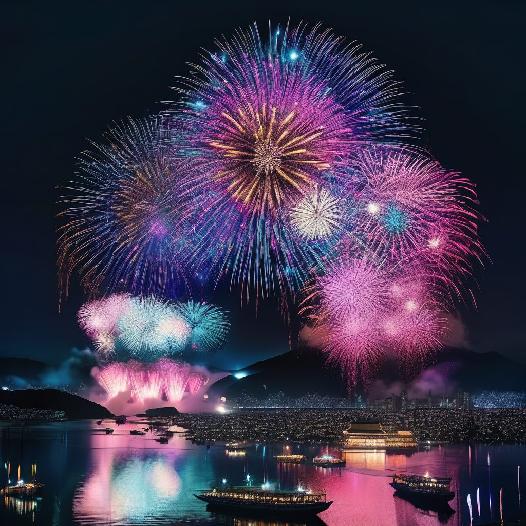 国領水無月祭打ち上げ花火のイメージ