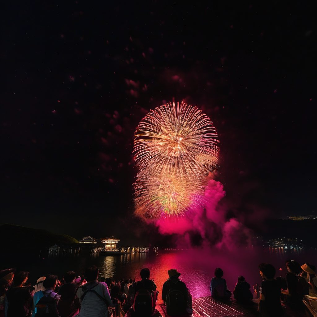 おおせ夏まつり打ち上げ花火のイメージ