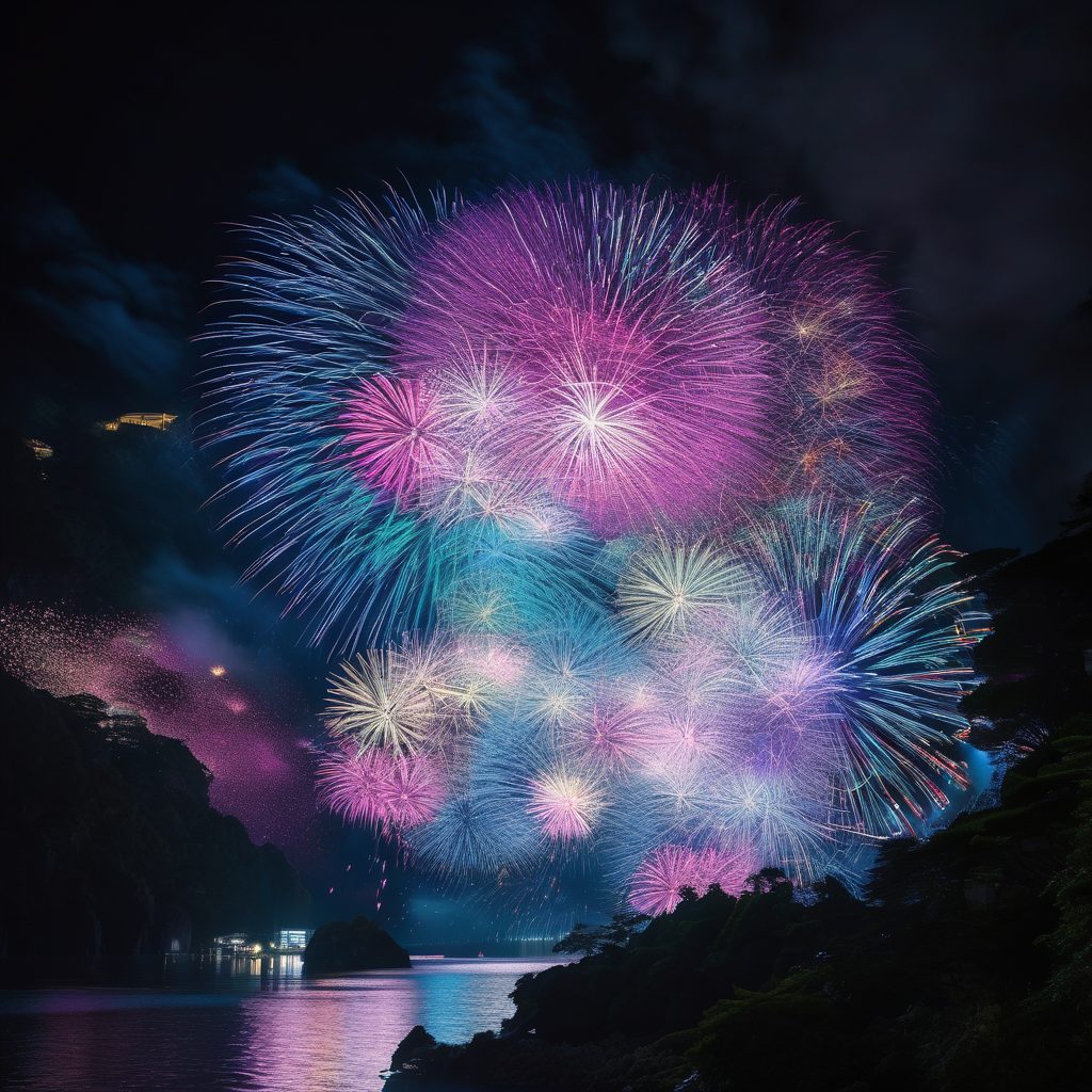 柏寿会合同夏まつり打ち上げ花火のイメージ