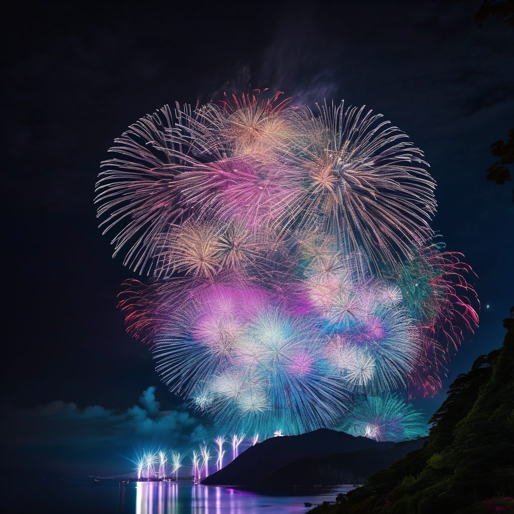 ありあけ魂マルシェこどもまつり花火打ち上げのイメージ