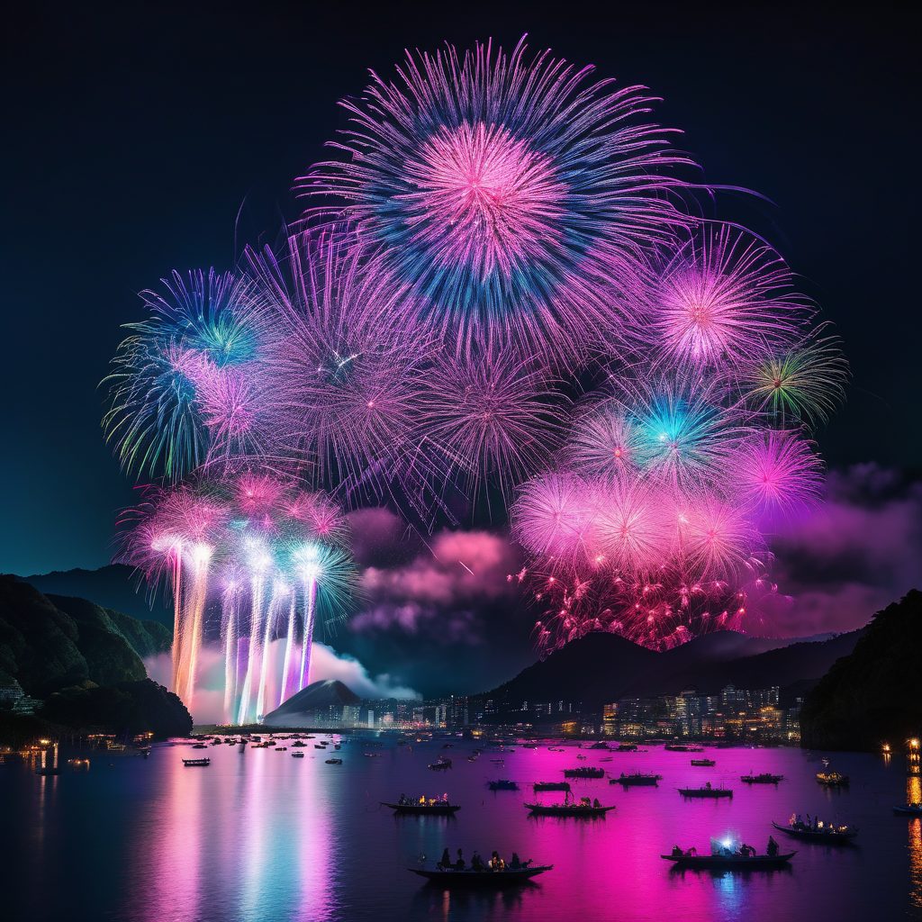 ナンチク夏祭り花火打ち上げのイメージ