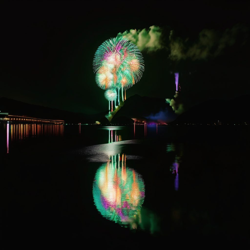 真鶴夏色まつり海上花火打ち上げのイメージ