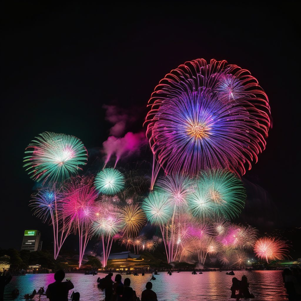 北上・みちのく芸能まつり「トロッコ流しと花火の夕べ」のイメージ