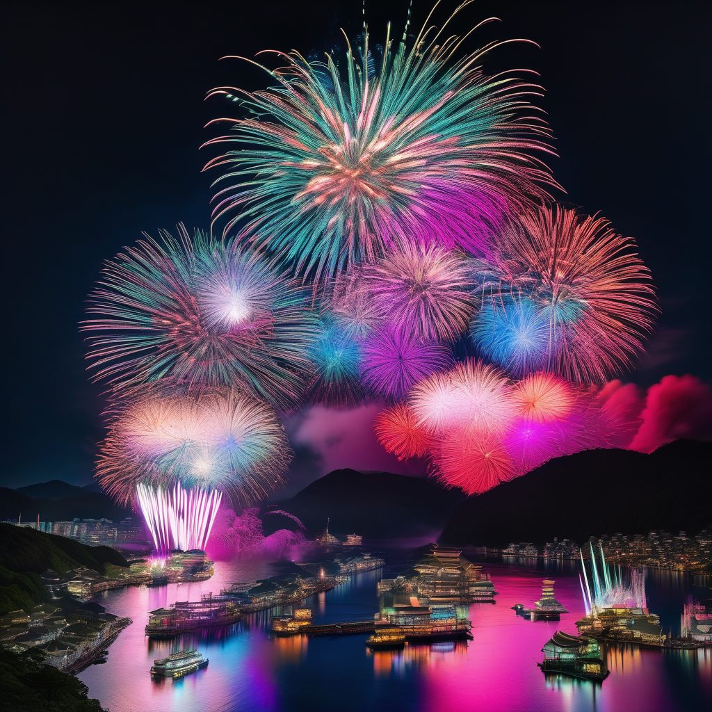高知駐屯地納涼祭打ち上げ花火のイメージ