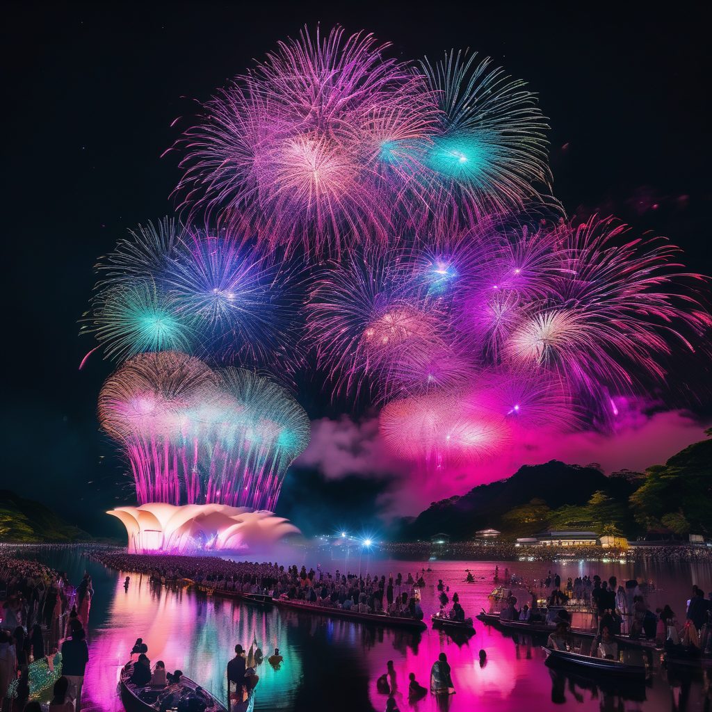 TANGOやさか納涼祭花火打ち上げのイメージ