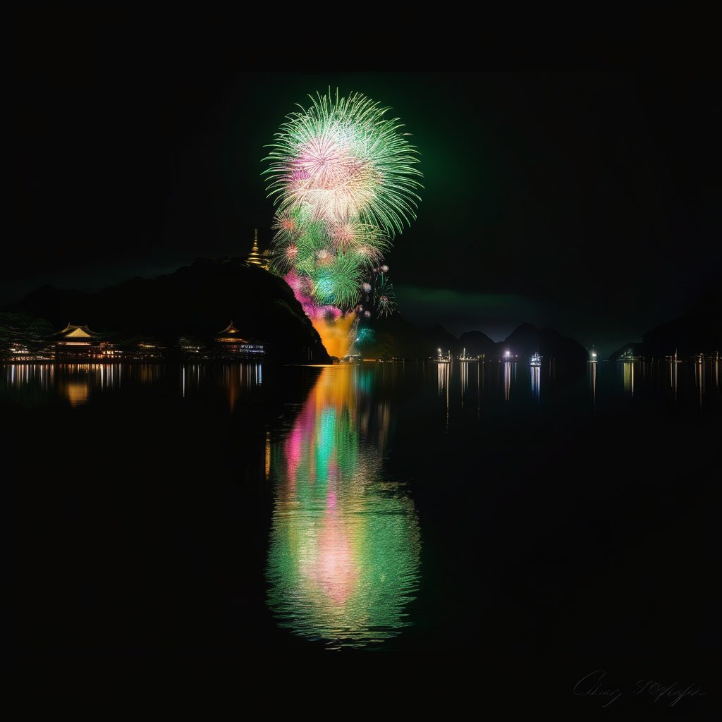夏の鳥羽湾毎夜連続花火のイメージ