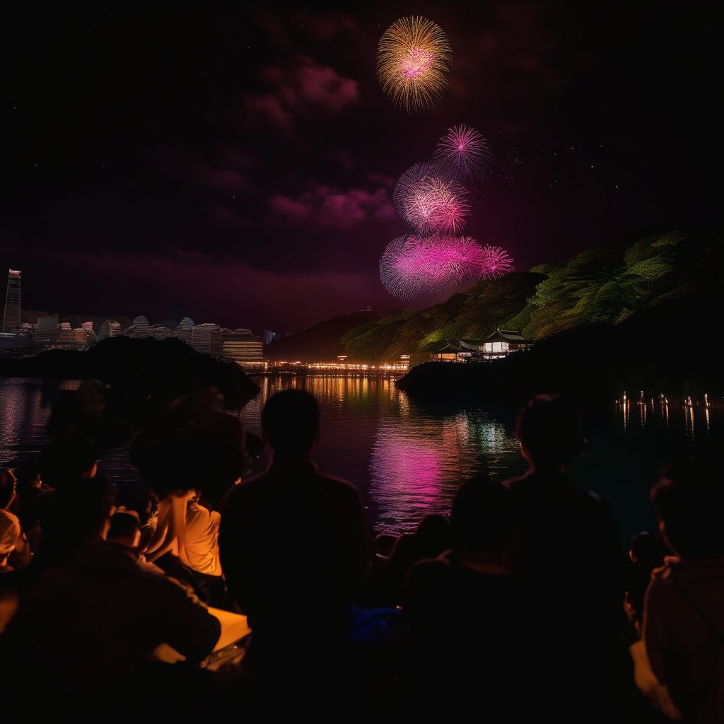 浅間祭前夜祭打上花火のイメージ