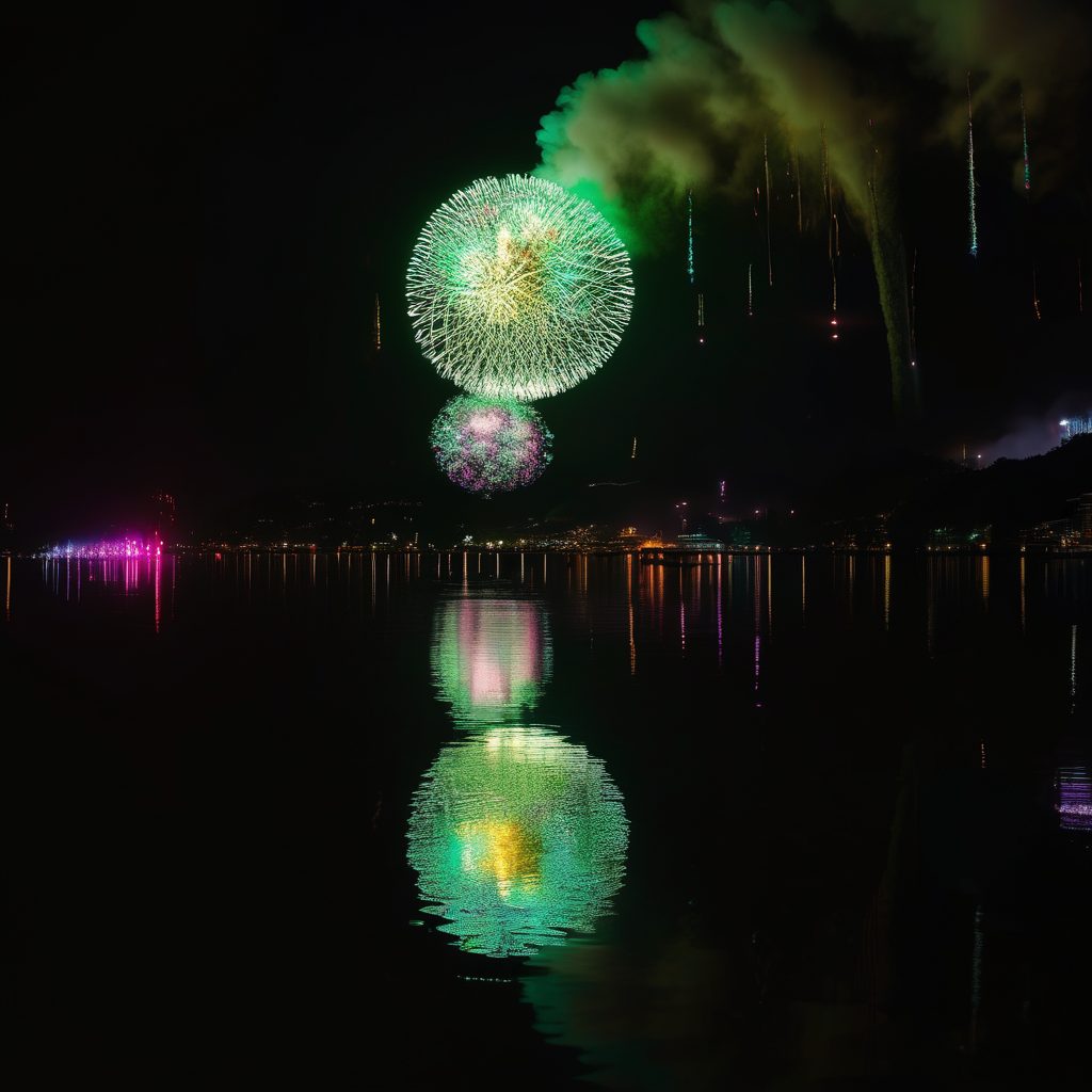 青山夏まつり打ち上げ花火のイメージ