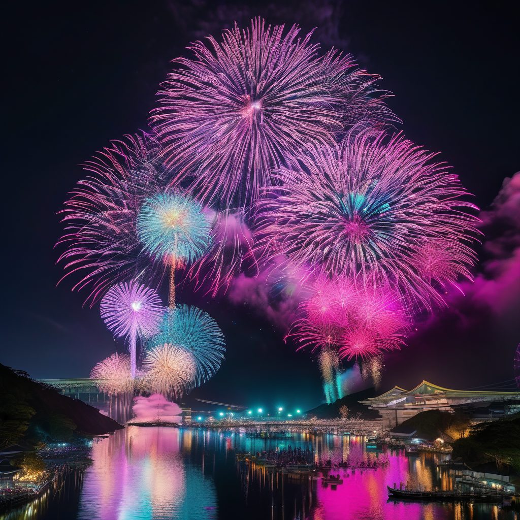 東松島夏まつり打ち上げ花火のイメージ