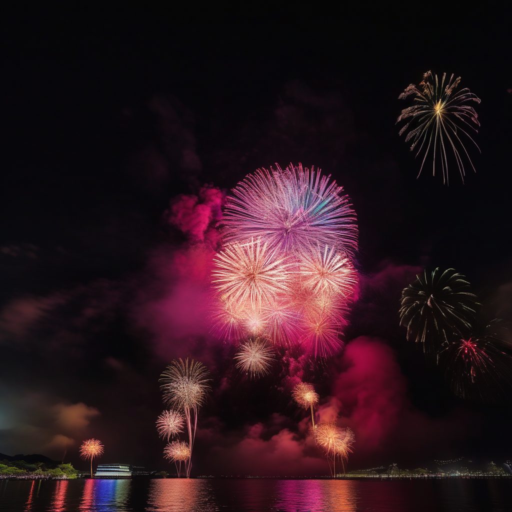 深見の祇園祭奉納大煙火のイメージ
