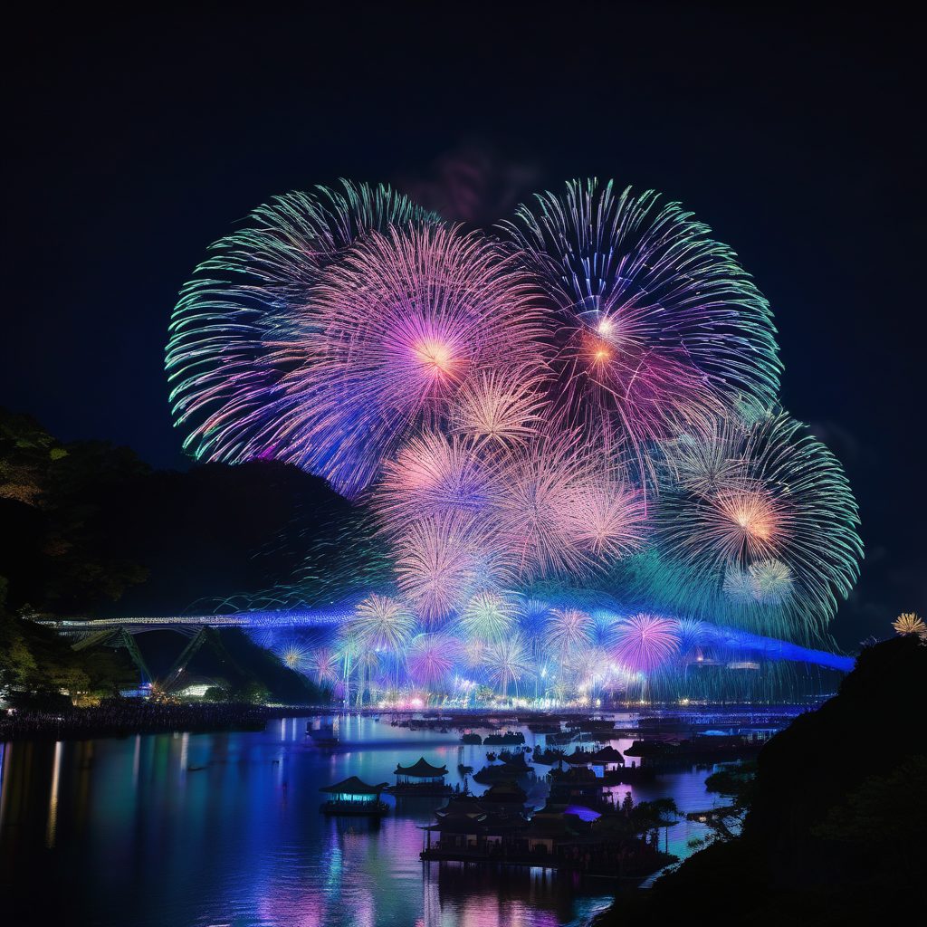 清流苑まつり花火打ち上げのイメージ